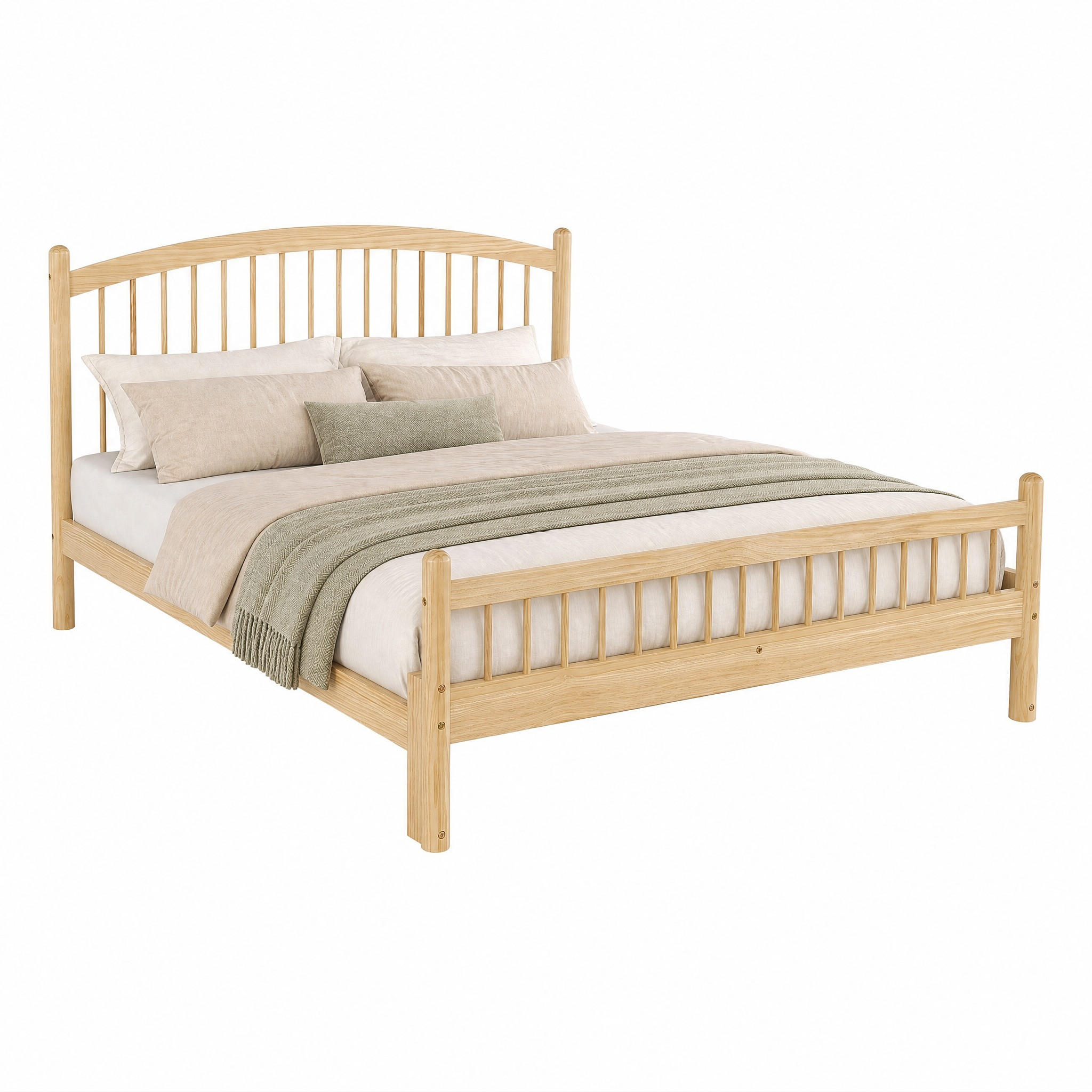 Meubliv Bett Beige 140x200 cm