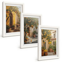 BILDER SET 3er Set - 20x30 cm Weißer Rahmen - Zitrustöpfe für sonnige Terrassen - Weiß, Kunststoff (20/30cm) - TULUP