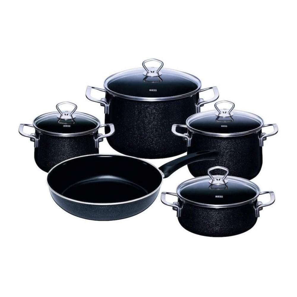 TOPFSET Schwarz R0558009 - Schwarz, Keramik (28cm) - Riess