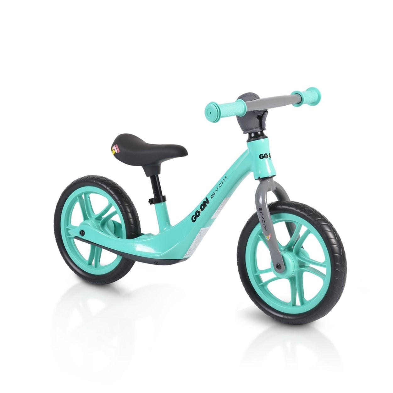 LAUFRAD Go On 12 Zoll blau Anti-Rutsch-Griffe, Sattel einstellbar, ab 3 Jahren - Blau, Metall (89/13/60cm)