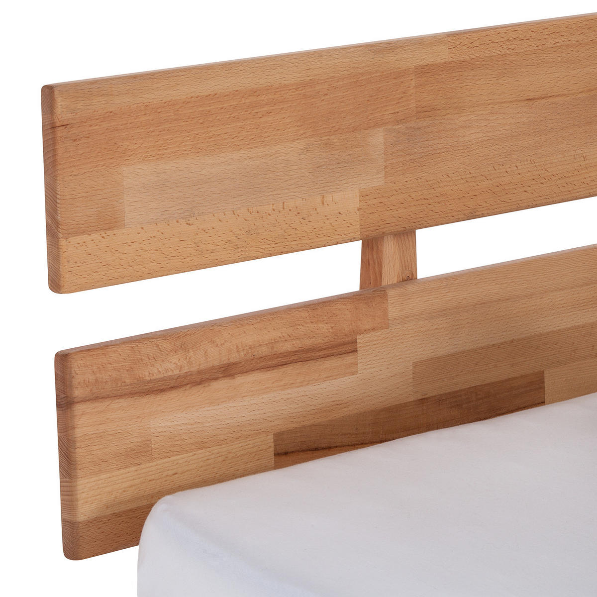 MASSIVHOLZBETT mit Bettkästen - Kernbuche massiv - Kernbuche, Holz (90/200cm) - home24