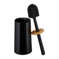 TOILETTENBÜRSTE - Schwarz, Holz/Kunststoff (12/39/12cm) - Relaxdays
