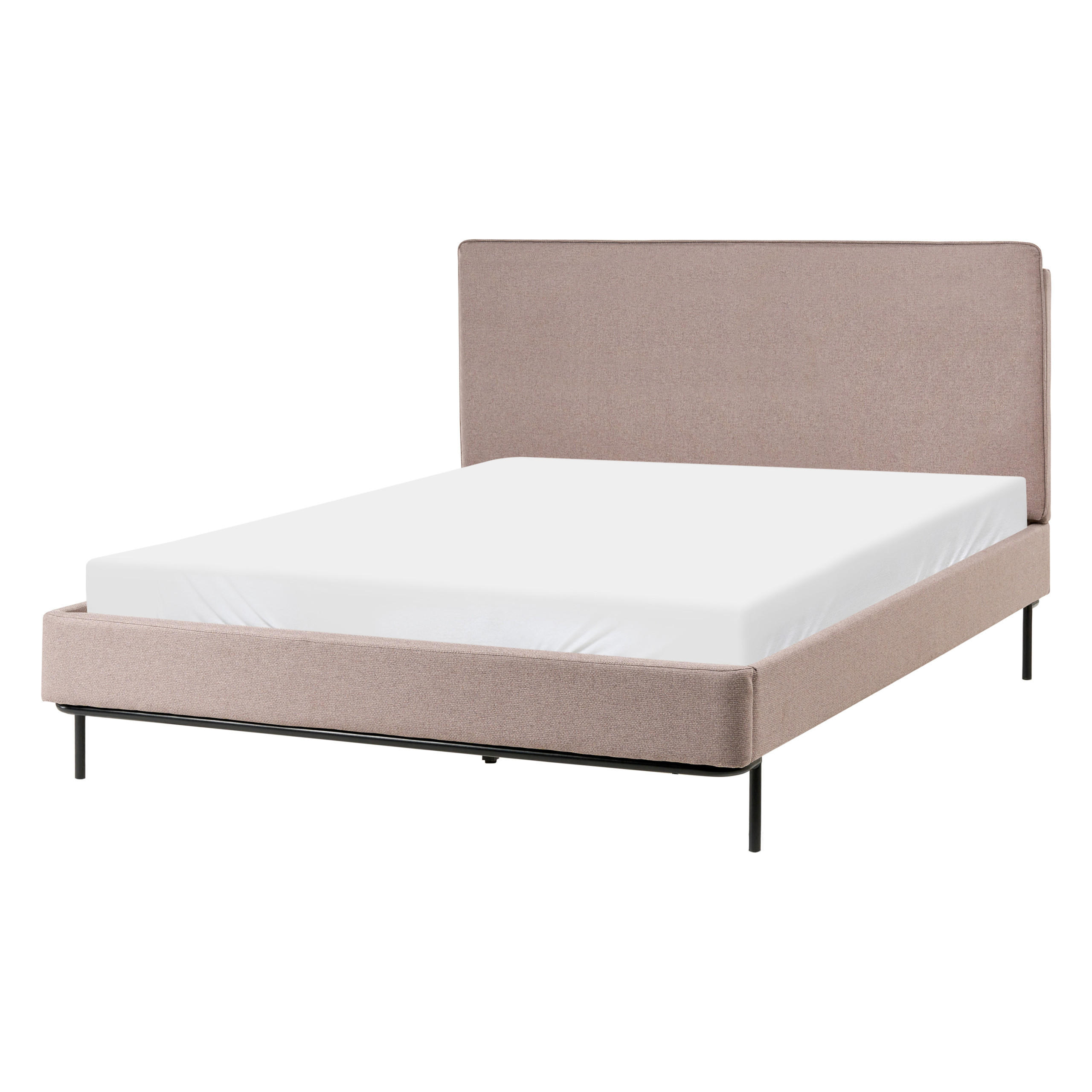 Beliani POSTEL s roštem 140/200 cm Taupe Corio
