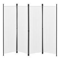 SICHTSCHUTZ Huesca - Weiß, Textil/Metall (200/2cm) - [en.casa]