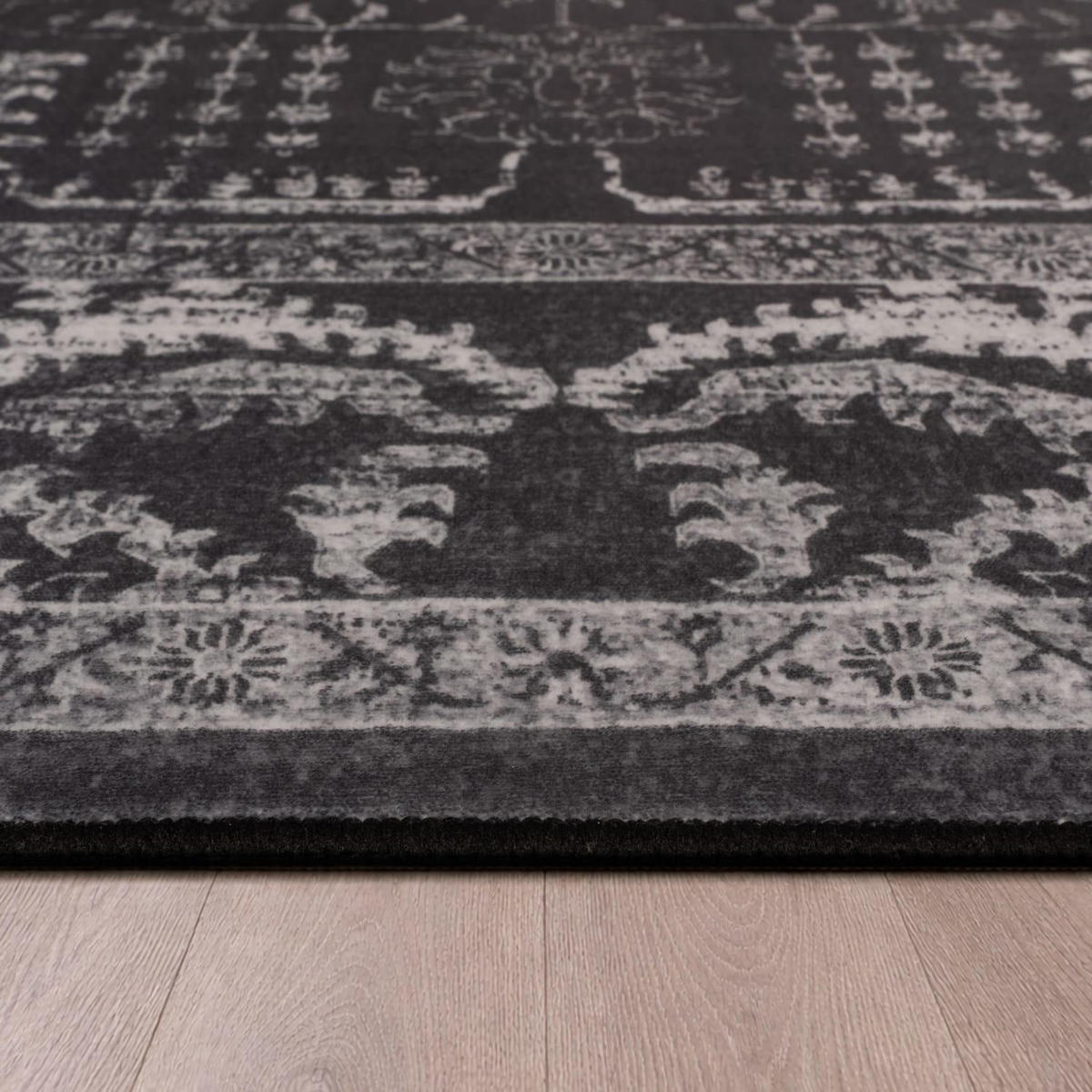 KURZFLOR-TEPPICH SEMER 427 ANTHRAZIT 160X220 - Anthrazit, Kunststoff (160/220cm) - Paco Home