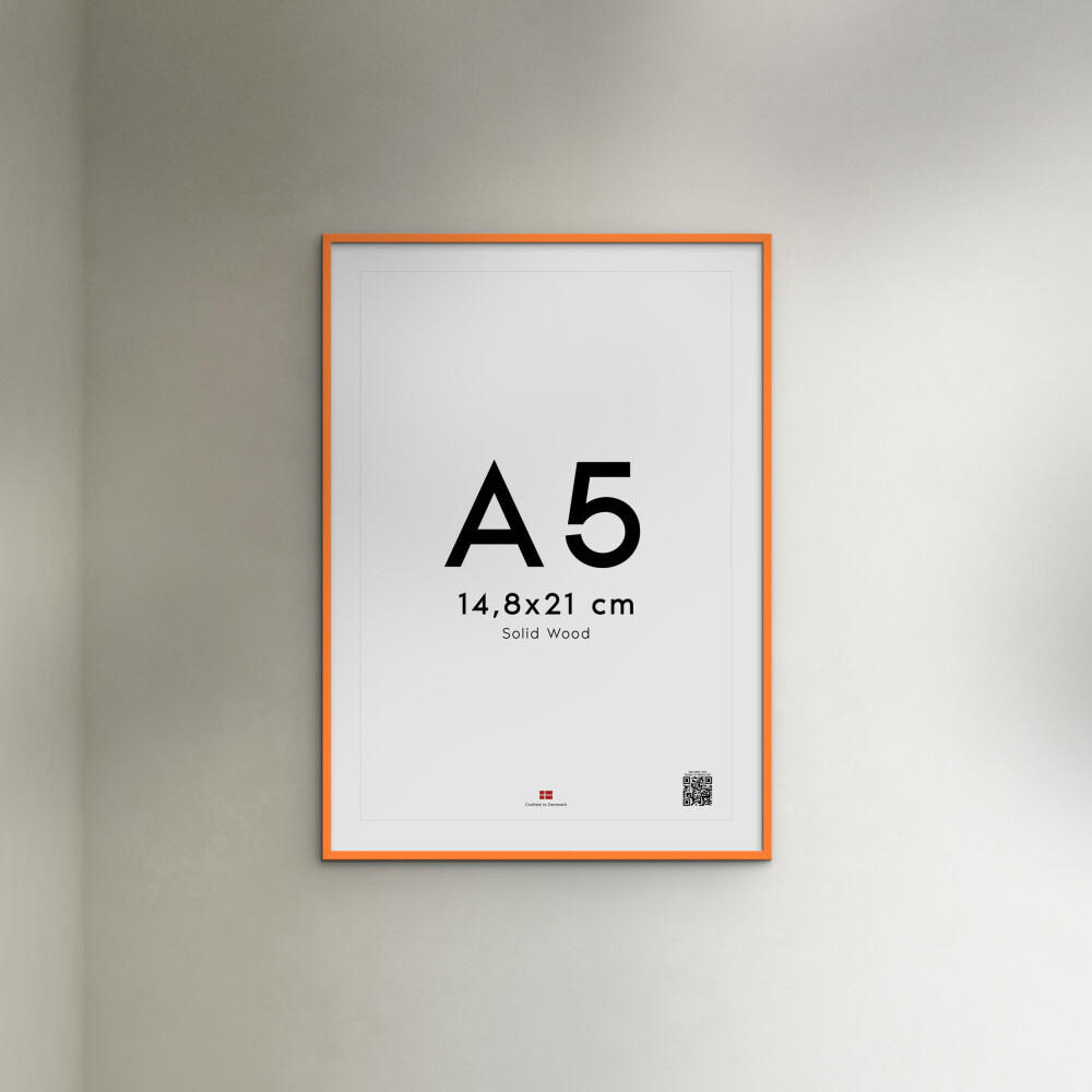 RAHMEN Orangenfarbenes Holz Acryl - Orange, Holz/Papier (15/21/2cm) - Poster&Frame