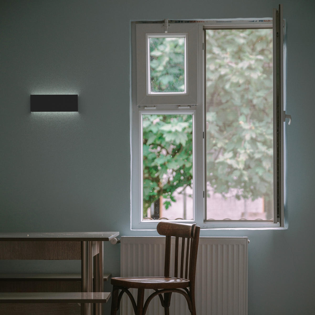 LED-WANDLEUCHTE - Schwarz, Metall (29/11/3.6cm) - Lumicom
