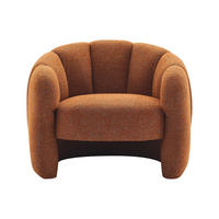SESSEL mit gerader Rückenlehne - 1 Person - Stoff - Terracotta - - Terracotta, Textil (93/73/76cm) - Vente-Unique