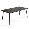 GARTENTISCH 8-Sitzer, Schwarz - Schwarz, Metall (180/90/72cm) - Oviala