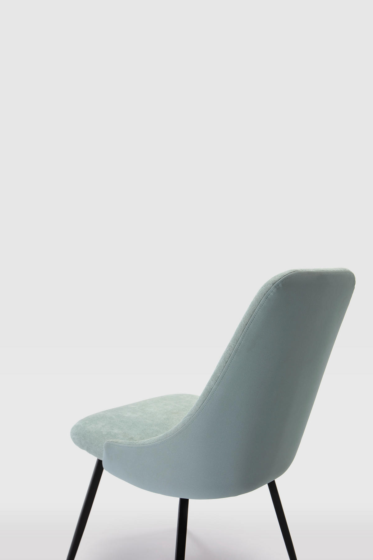 ESSZIMMERSTUHL Elma Schwarz 50/55/47 cm 2er-Set - Schwarz, Textil (55/47/50cm) - Calicosy