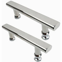 MÖBELGRIFF 2er-Set 145 mm Edelstahl - Silberfarben, Metall (2/3/2.1cm)