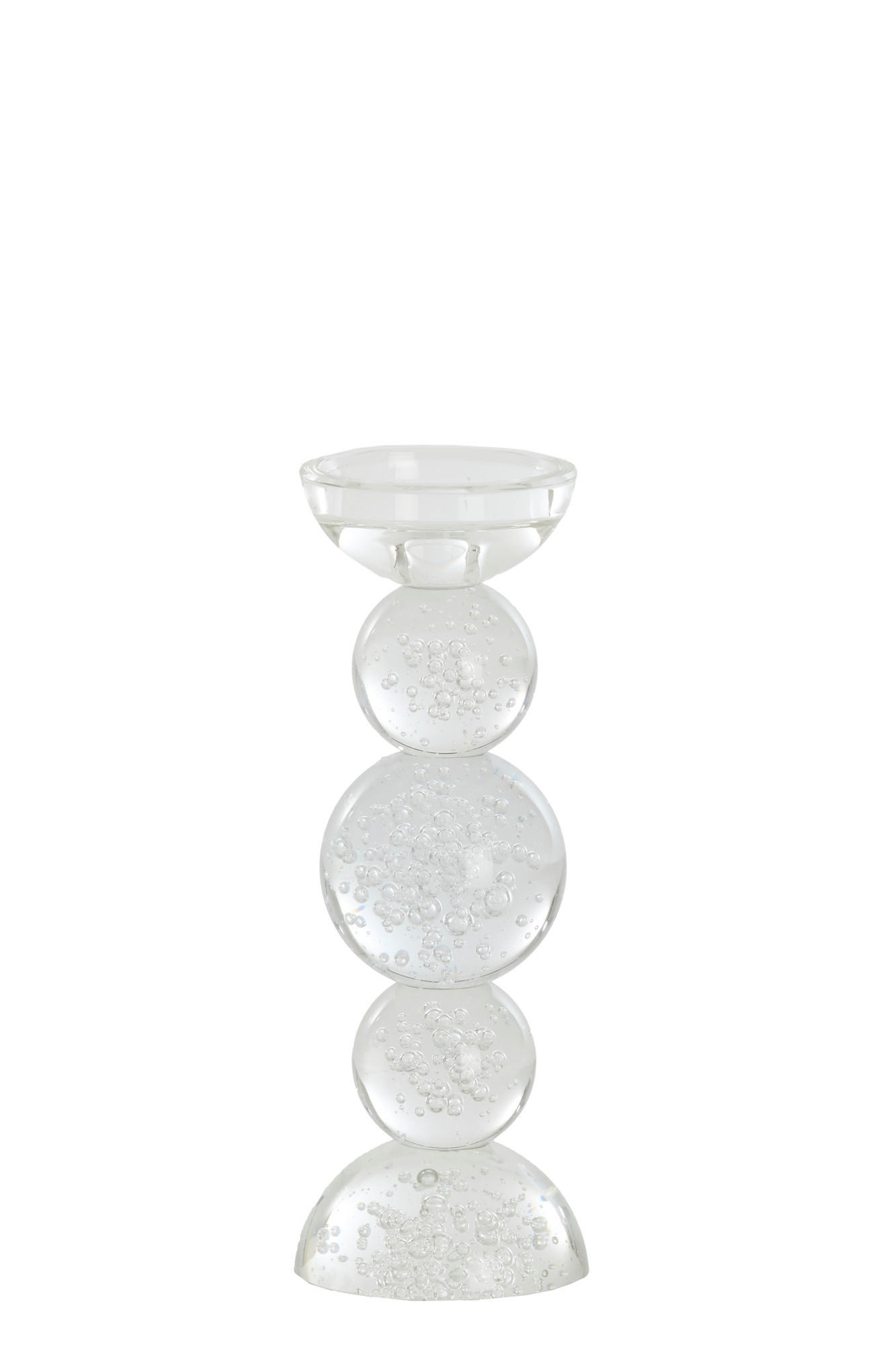 KERZENHALTER Itinga Hell Ø10/26,5 cm - Transparent, Glas (10/26.5/10cm) - Light & Living