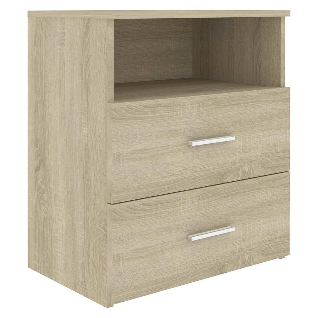 NACHTTISCH Sonoma-Eiche 50/32/60 Cm - Hellbraun, Holzwerkstoff (32/60/50cm) - vidaXL