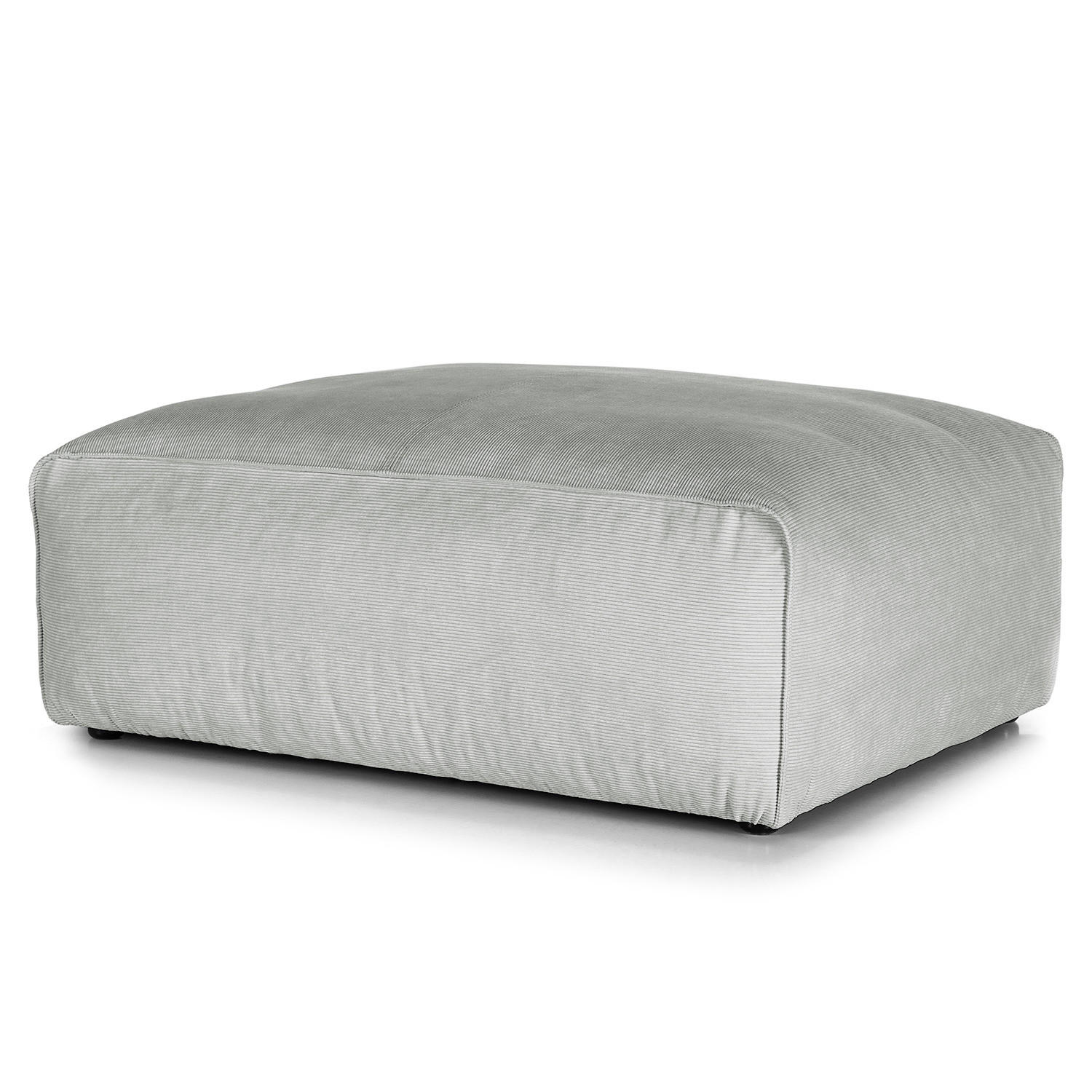 POLSTERHOCKER - Schwarz/Grau, Textil (81/38/100cm) - home24