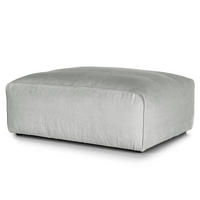 POLSTERHOCKER - Schwarz/Grau, Textil (81/38/100cm) - home24