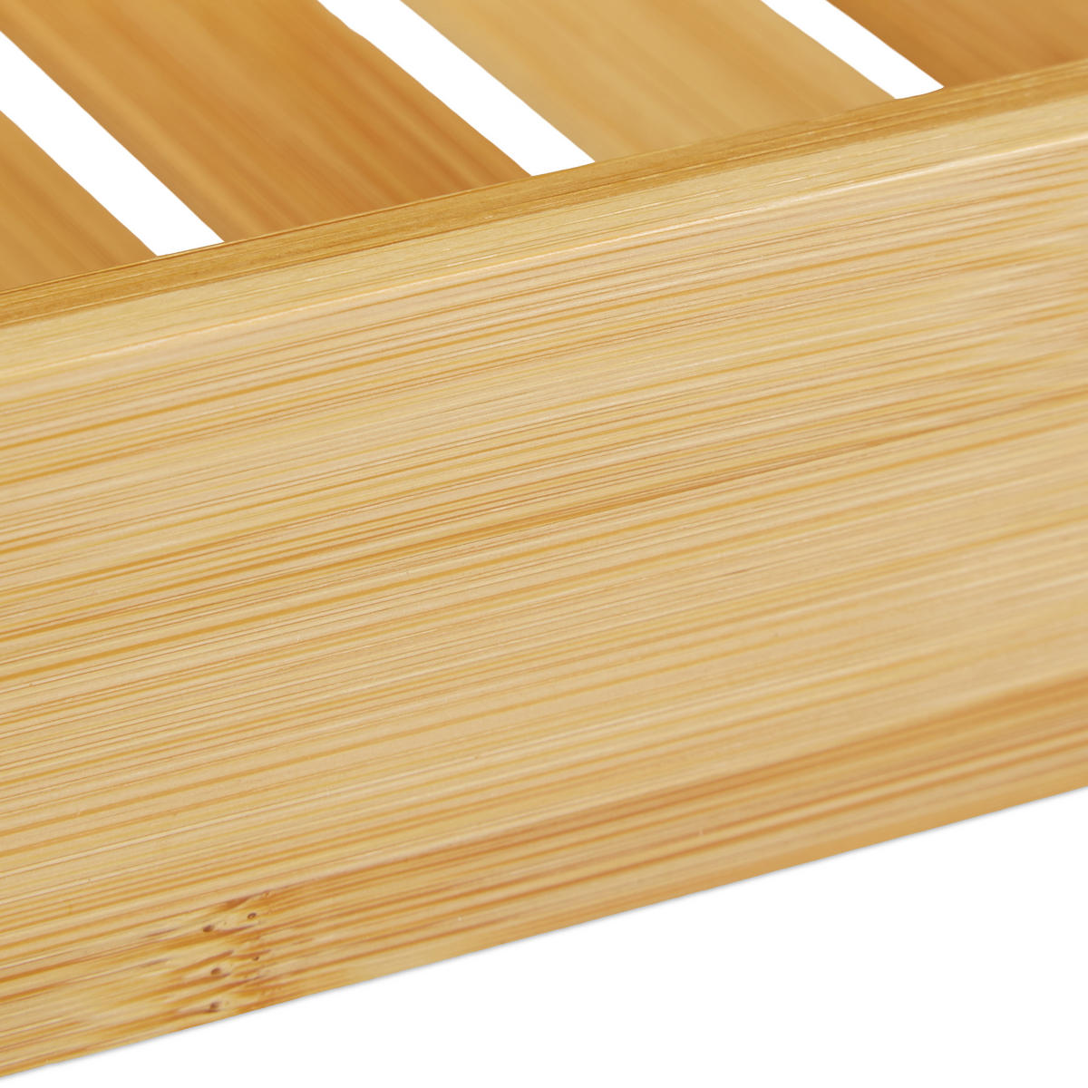 BADEWANNENABLAGE - Hellbraun, Holz (68.5/4.5/14.5cm) - Relaxdays