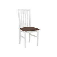 STUHL Milano I, Holzfarbe: Weiß - Weiß/Braun, Holz (43/93/40cm) - MIRJAN24
