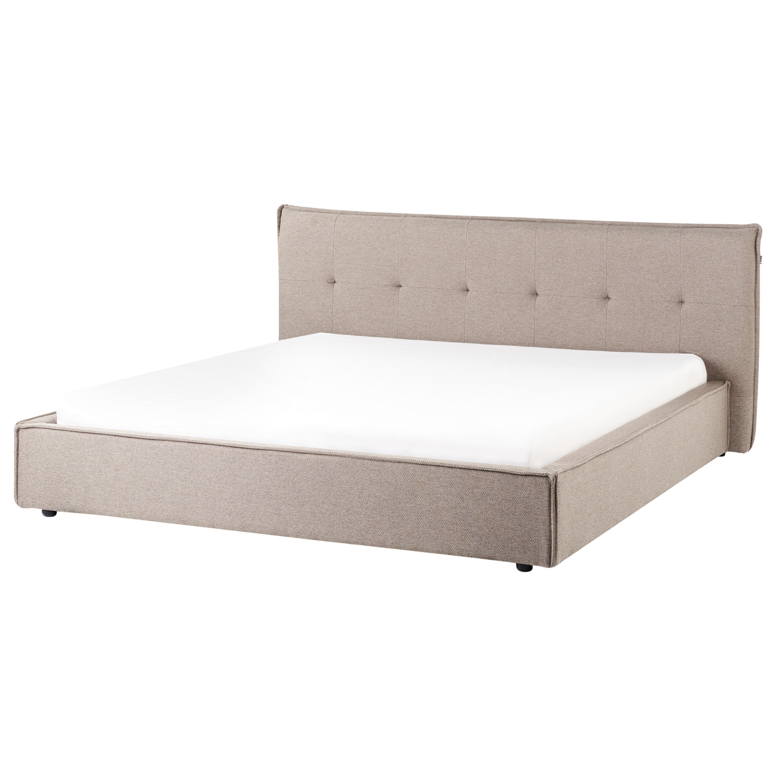 POLSTERBETT mit Lattenrost 180x200 cm Beige Lestre - Taupe, Textil (180/200cm) - Beliani