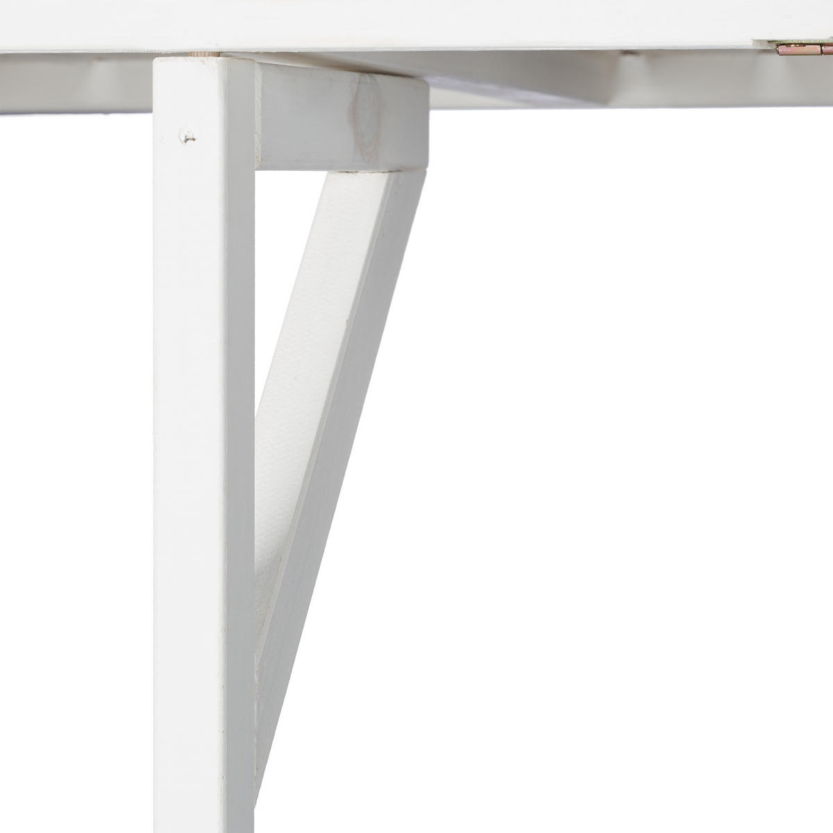 BALKONKLAPPTISCH - Weiß, Holz/Metall (65/70/55cm) - Relaxdays