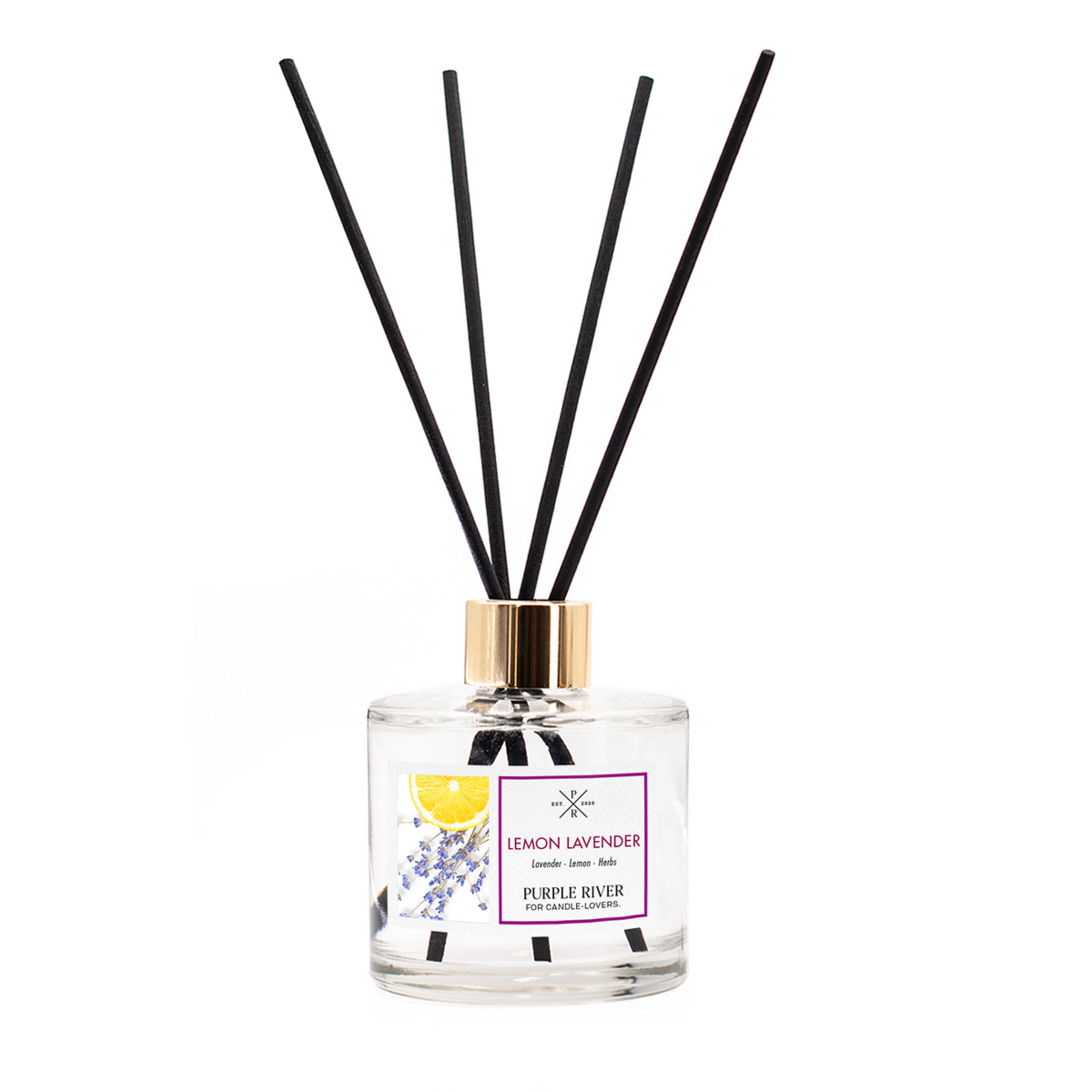 DIFUZOR Alb sticlă 100 ml Lemon Lavender