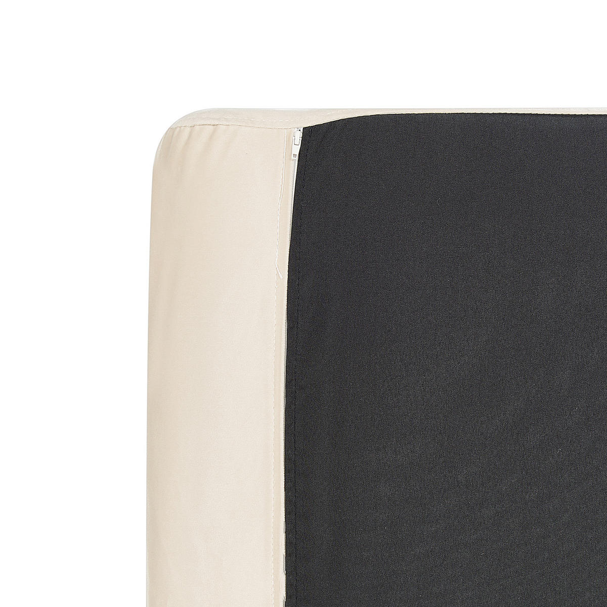 SESSEL Samtstoff Hellbeige Vinterbro - Beige, Textil (83/86/84cm) - Beliani