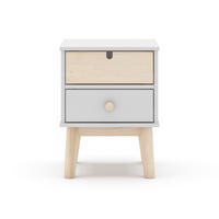 NACHTTISCH mit 2 Schubladen, L40 cm 35/40/53,1 cm - Weiß, Holzwerkstoff (35/53.1/40cm) - Calicosy