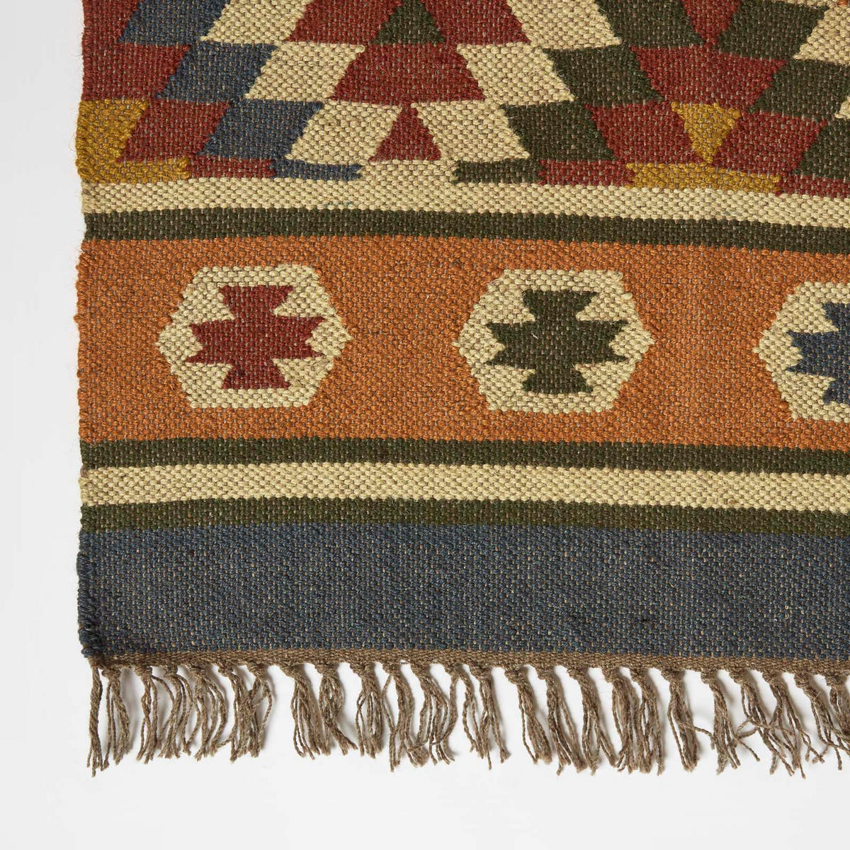 KELIM-TEPPICHLÄUFER Lucea 80/180 cm - Multicolor, Textil (80/180cm) - Homescapes