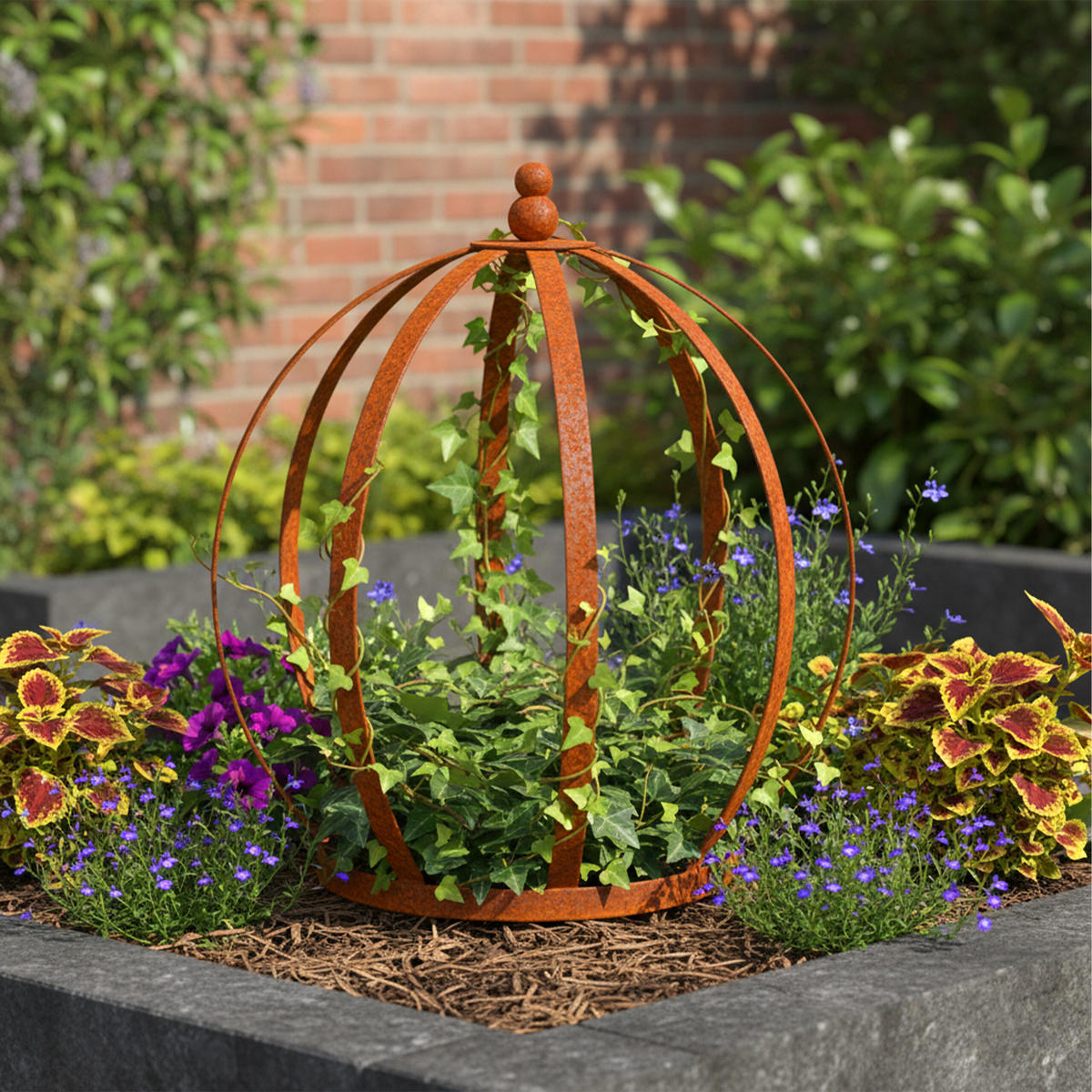 2XSTAUDENHALTER - Braun, Metall (30/35/30cm) - Relaxdays