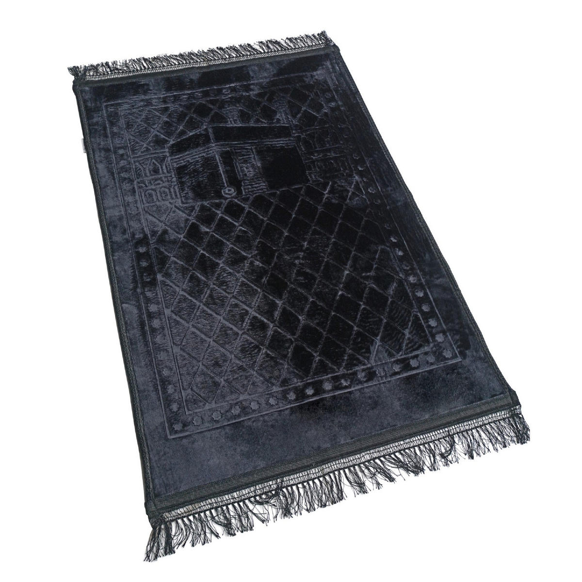 ORIENTTEPPICH Gebetsteppich Islam Seccade (Schwarz) - Schwarz, Textil (80/120cm) - Gowoll