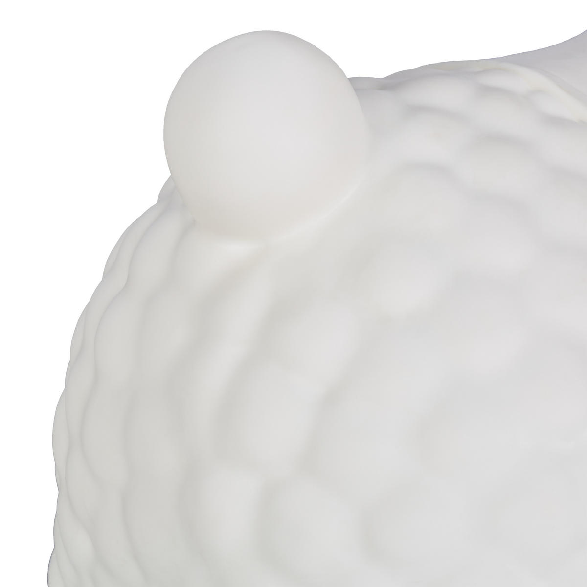 HOPSADLO Krémově bílá Černá lama s pumpičkou 53x49x21 cm - krémová, plast (21/49/53cm) - Relaxdays