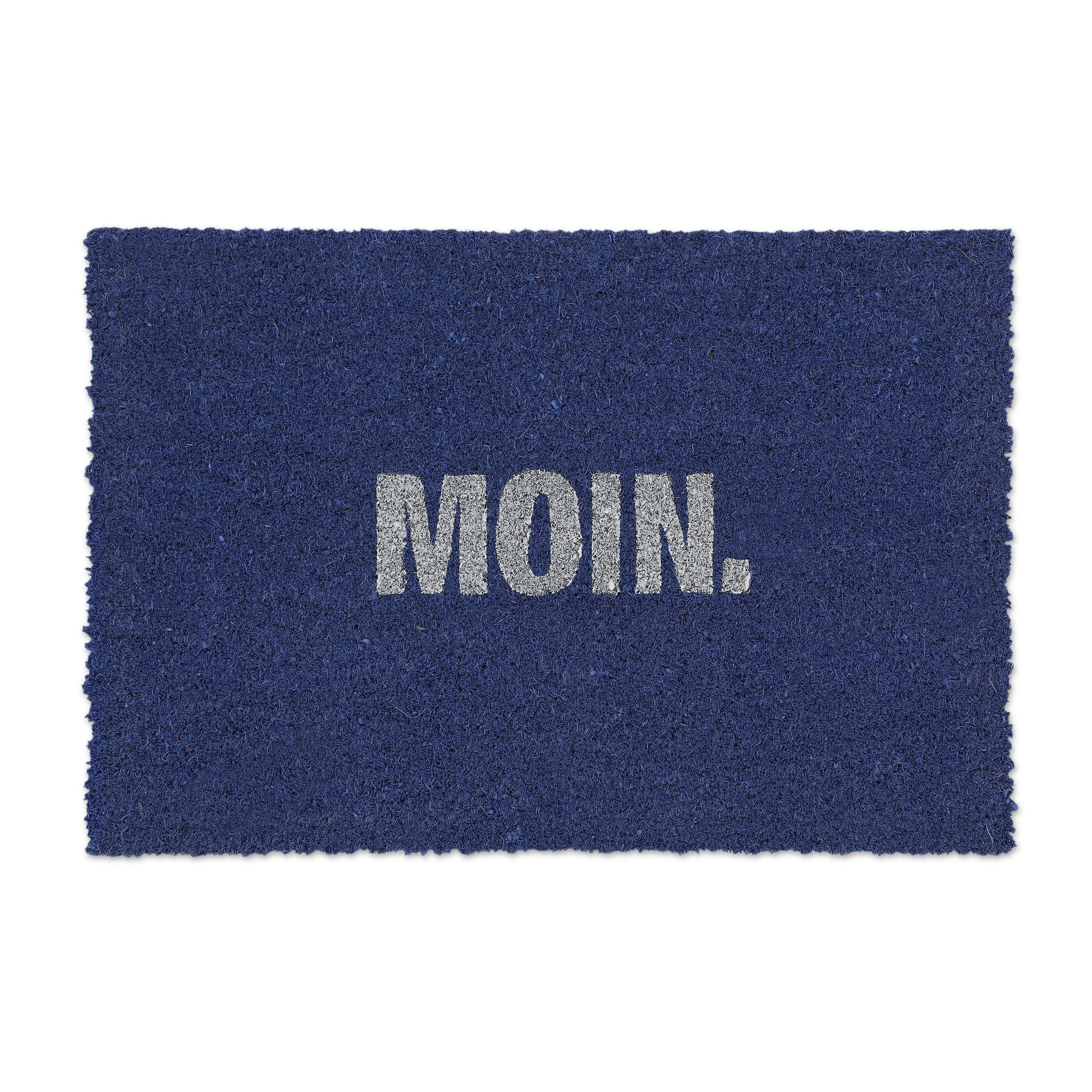 KOKOSFUSSMATTE - Blau, Kunststoff/Textil (60/40cm) - Relaxdays