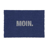 KOKOSFUSSMATTE - Blau, Kunststoff/Textil (60/40cm) - Relaxdays