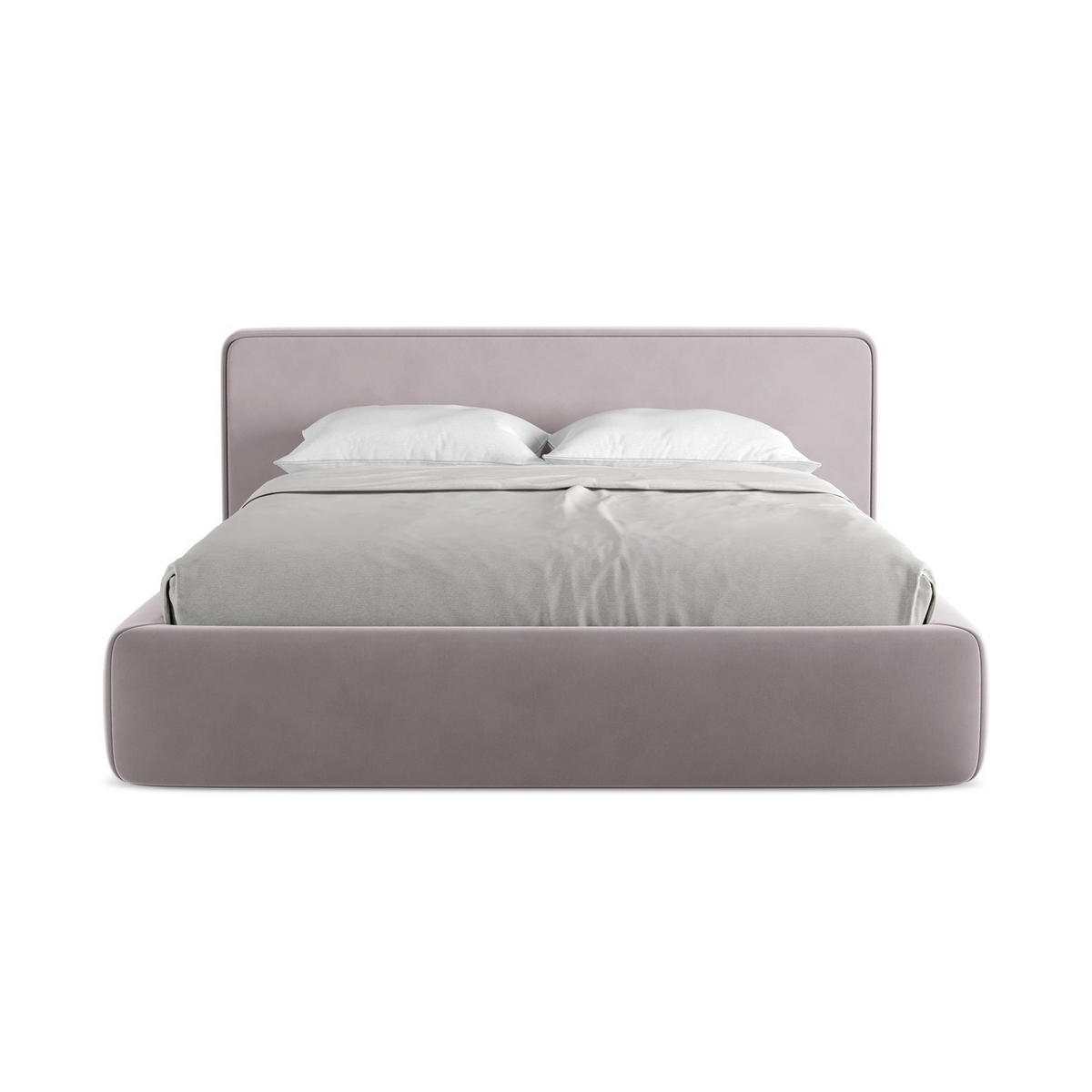 POLSTERBETT mit Bettkasten und Lattenrost 200x225 Violett - Lila/Flieder, Kunststoff/Textil (160/200cm) - LaMiaSofa