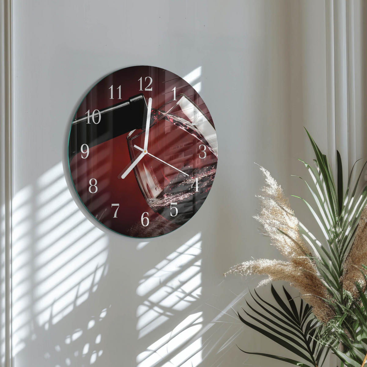 WANDUHR fi30 cm - Weinglas - Rot, Glas (30/30/0.4cm) - TULUP