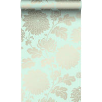 TAPETE Blumen 53 cm x 10.05 m - Grün, Papier (53/1000cm) - Origin Wallcoverings