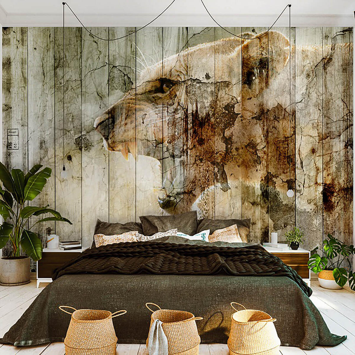 SELBSTKLEBENDE FOTOTAPETE 441/315 cm - Beige/Braun, Textil (441/1cm) - KUNSTLOFT