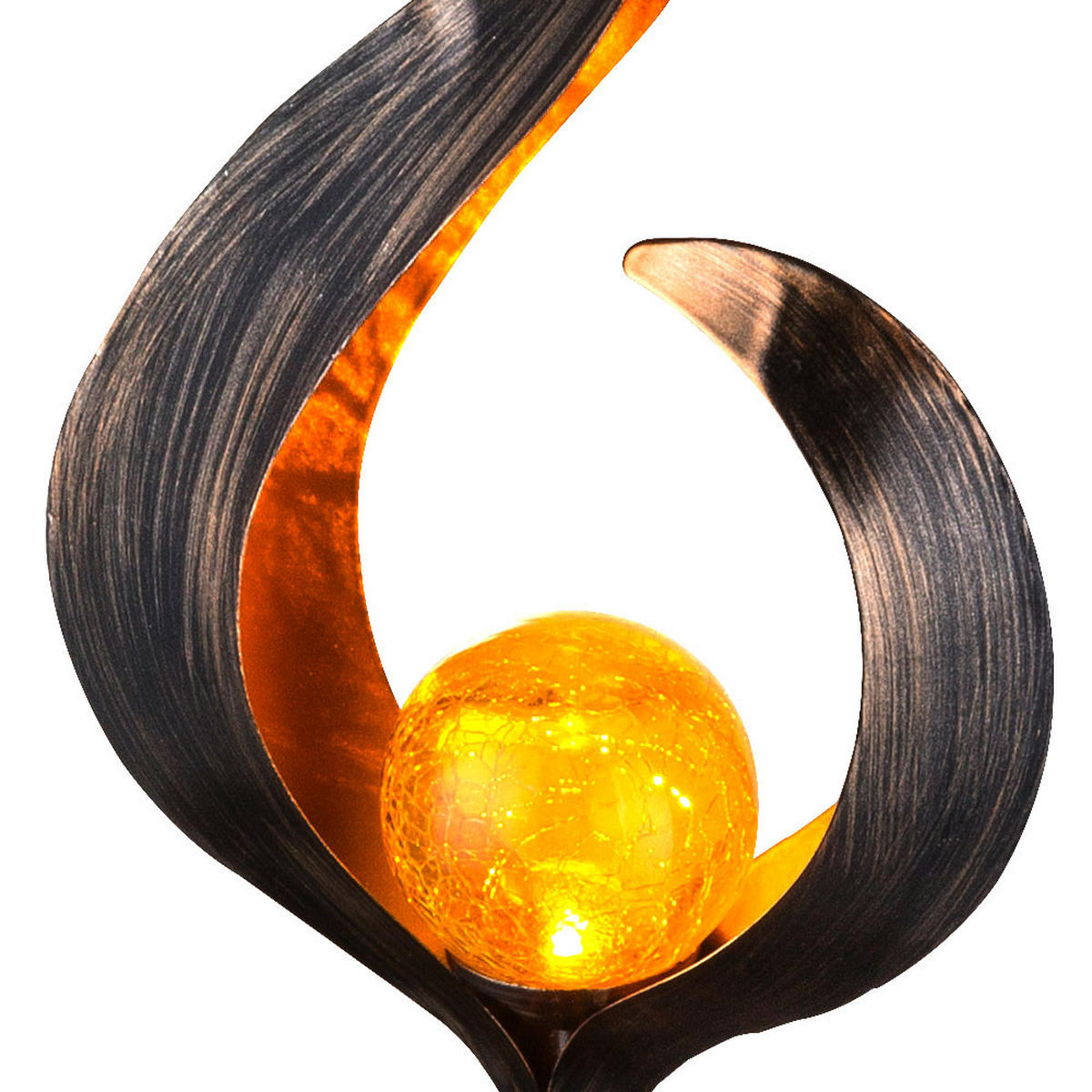 LED AUSSENLEUCHTE Solar Steckleuchte Bronze - Bronzefarben, Glas (16/7/90cm) - Globo Lighting