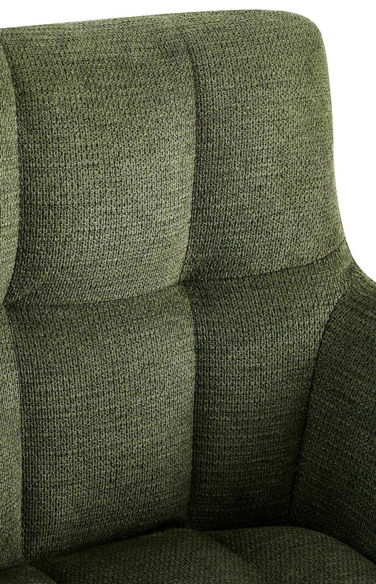 ARMLEHNENSTUHL 2er Set Stoff Grün - Schwarz/Grün, Textil/Metall (59/87/59cm) - CLP