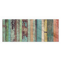 GLASPLATTE für Kamin 125x50 cm - Türkis, Glas (125/50/0.4cm) - TULUP