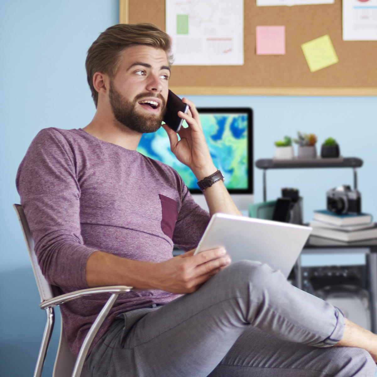 POČÍTAČOVÝ stôl - viacfarebná, kov/kompozitné drevo (55/105/98cm) - Relaxdays