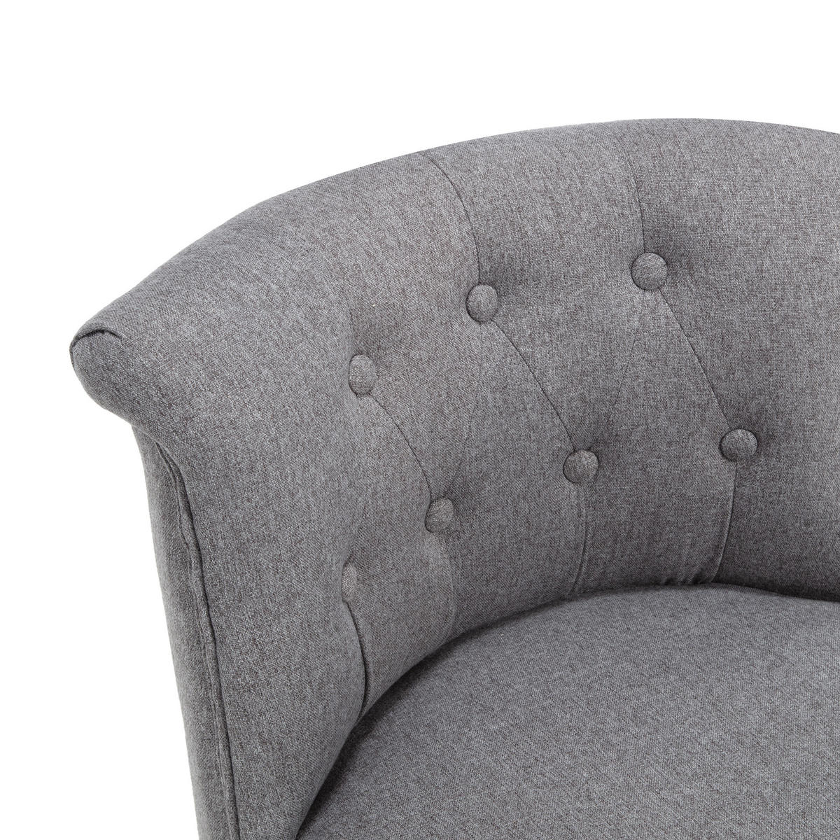SESSEL 2er-Set Jacques gepolstert mit dunkelgrauem Stoff - Dunkelgrau/Dunkelbraun, Holz/Textil (56.5/73/62cm) - Sicaan