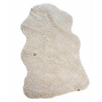 SCHAFFELL Lammfell 2. Wahl Hell geschoren ca. 95 cm - Beige/Creme, Fell (50/95cm) - Provellus