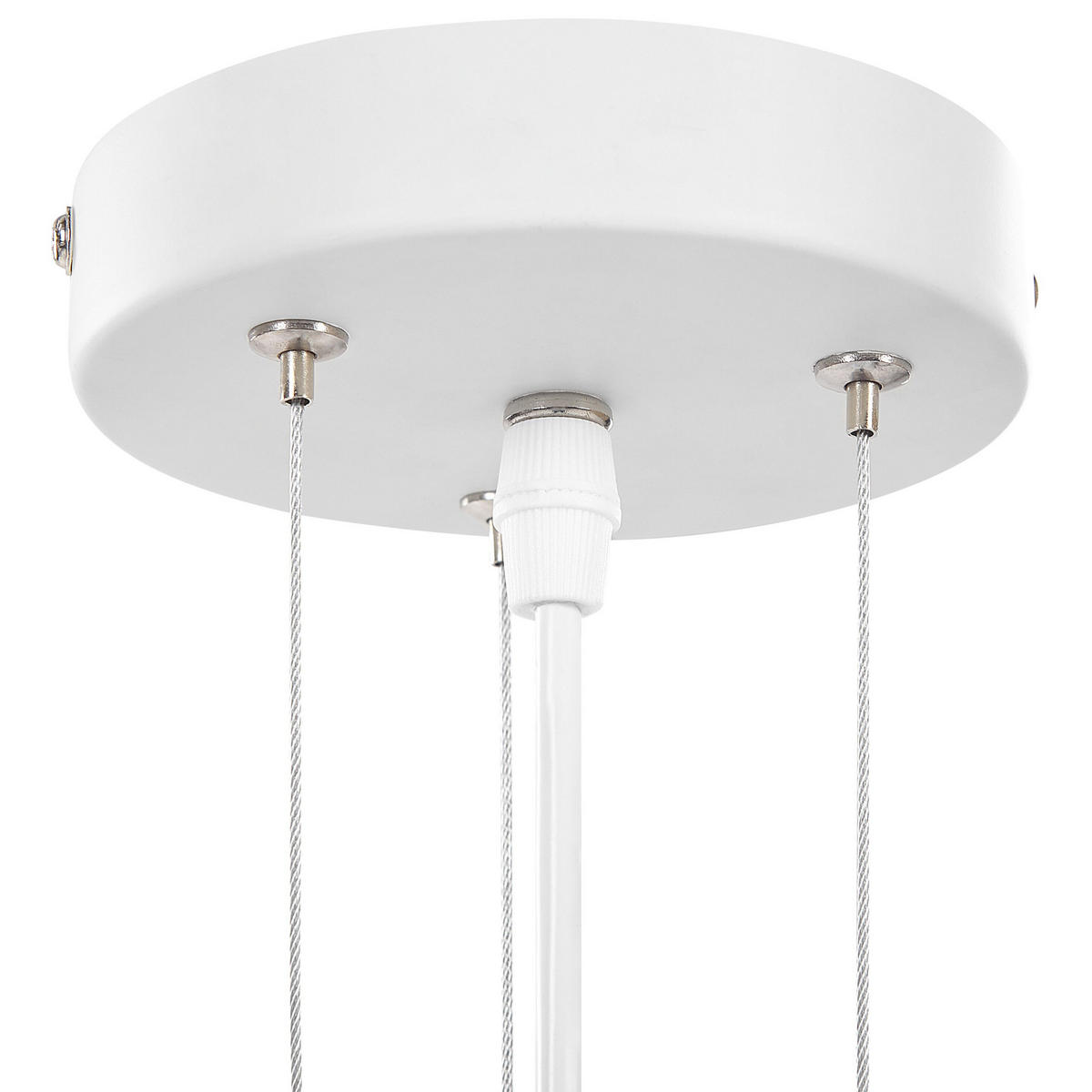 HÄNGELEUCHTE Moselle 40/40/160 cm - Weiß, Metall (40/40/160cm) - Beliani