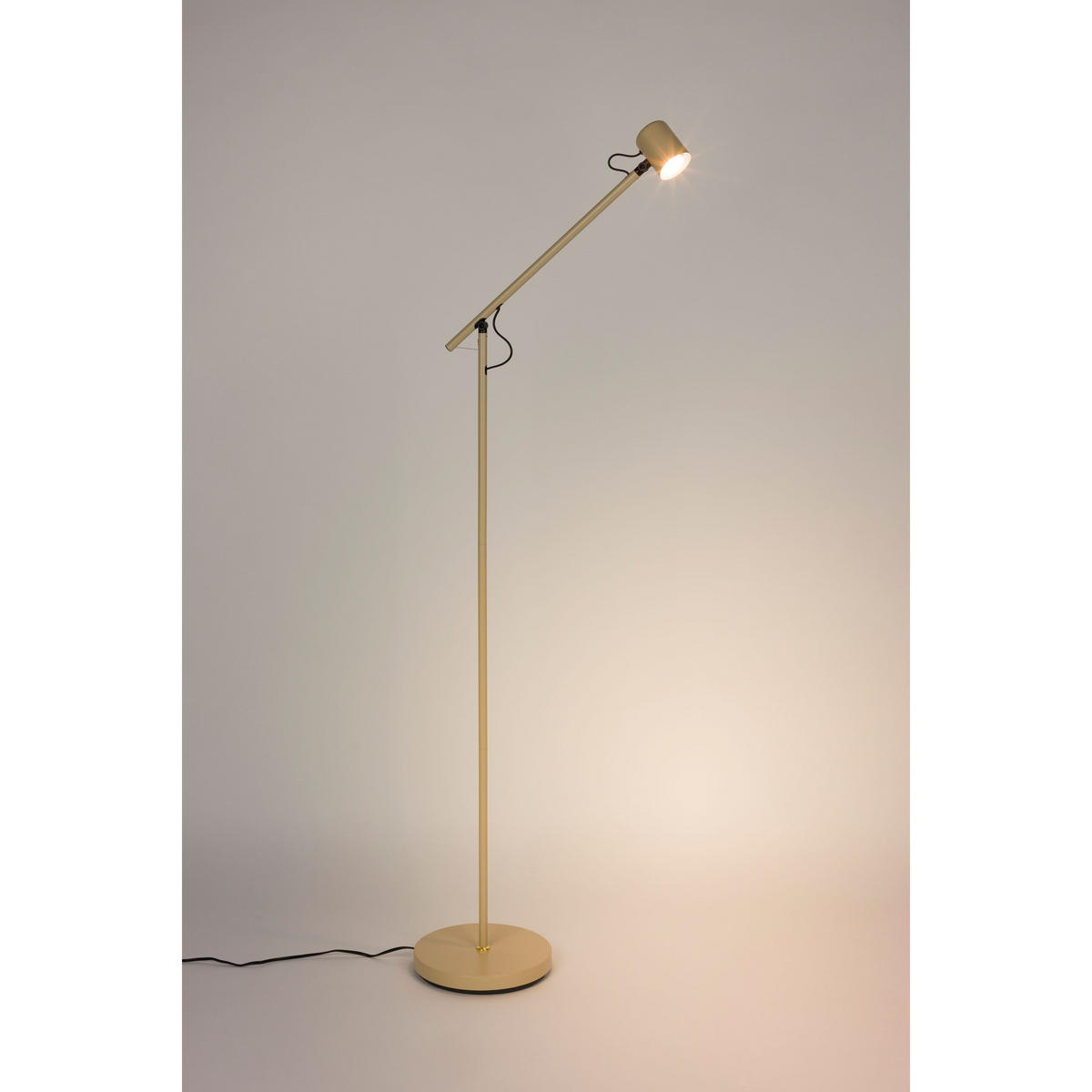 STEHLAMPE Aero Beige - Beige, Metall (57.5/25/120cm) - Housecraft Living