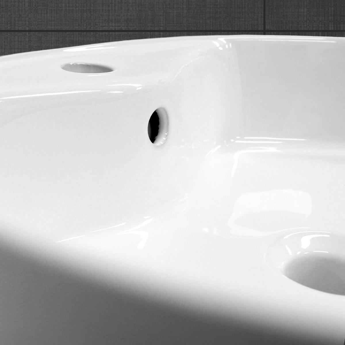 WASCHBECKEN - Weiß, Keramik (46/15.5/46cm) - ECD-Germany