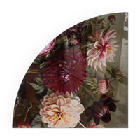 GLASPLATTE für Kamin 100x100 cm - Weinrot, Glas (100/100/0.4cm) - TULUP