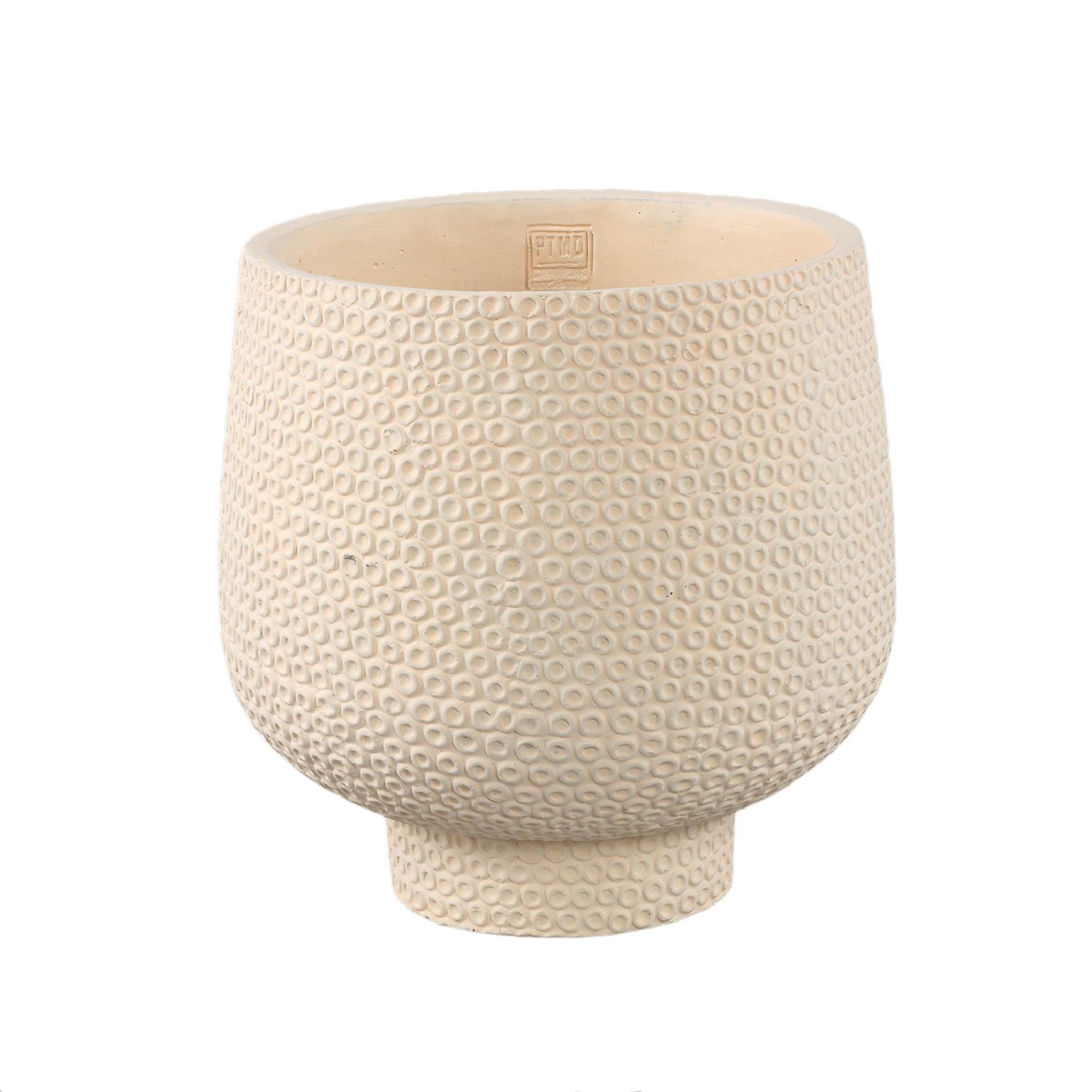 TOPF Laim Beige 30/30/30cm - Beige, Stein (30cm) - PTMD Collection