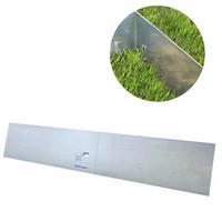 RASENKANTE Metall, farblos, 13,5x120 cm - Edelstahlfarben, Metall (13.5/13.5/120cm) - Green-Split