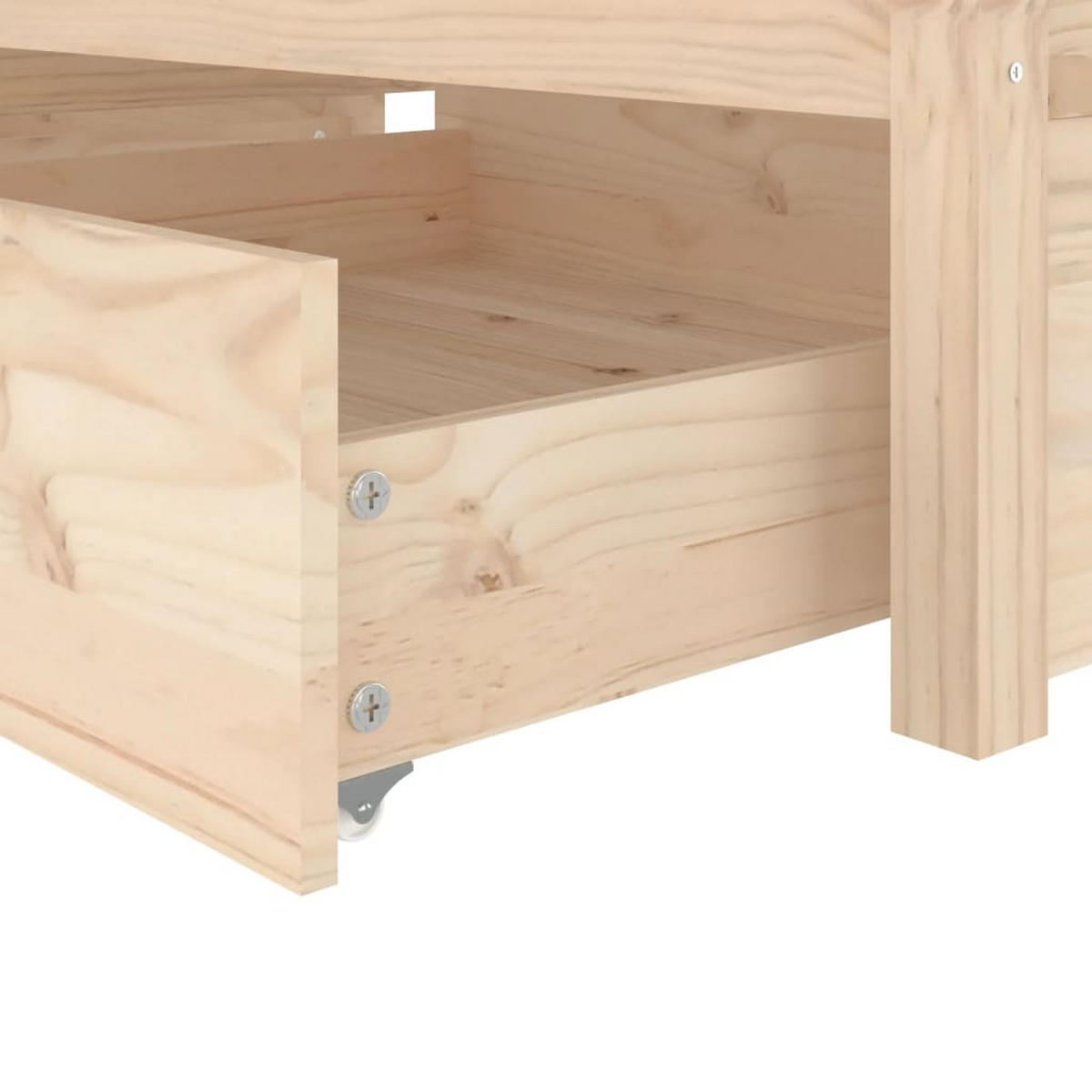 BETT Kirkland 80.5/195.5 cm - Braun, Holz (80/190cm) - Nettlife