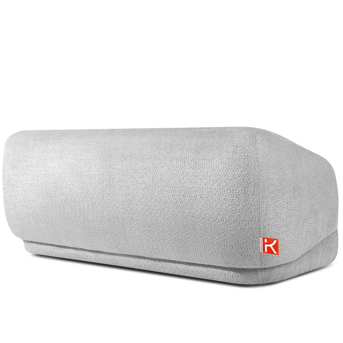 EINZELSOFA VIRA, Grau, Chenille - Schwarz/Grau, Holz/Holzwerkstoff (210/84/100cm) - KONSIMO®